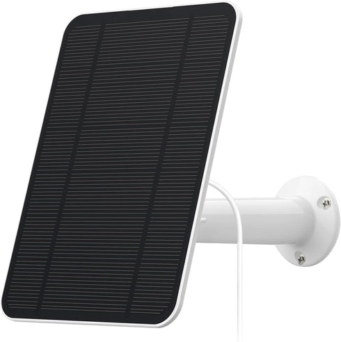 Solar Panel Compatible with Google Nest Cam Outdoor or Indoor(Battery)-2nd Generation,Includes Secure Wall Mount, IP65 Weatherproof,13.1ft Power C...