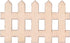 Tissting 100pcs Mini Wooden Fence Garden Wooden Crafts Lawn Fence DIY Wood Picket Wood Fence Mini Ornament for Miniature Fairy Garden Dollhouse(7....