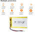 3.7V 104060 3000mAh Lithium Polymer ion Battery Rechargeable Polymer Battery Pack with JST 2.0mm Connector...