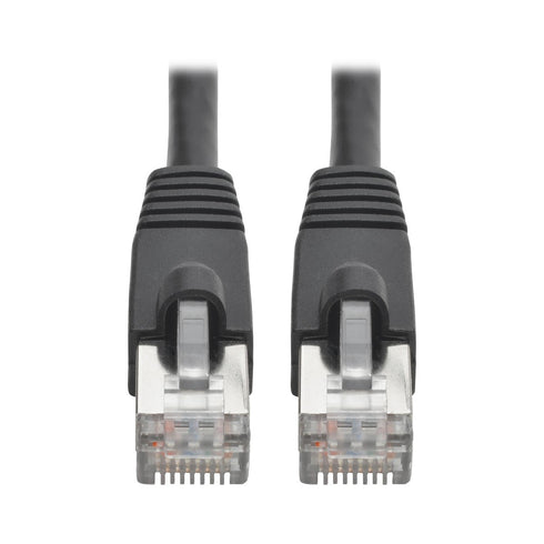 Tripp Lite Cat6a Snagless Shielded STP Patch Cable 10G-Certified, PoE, Black M/M 10ft 10' (N262-010-BK)...