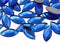 Allstarco 15x7mm Blue Sapphire .PH Navette Flat Back Acrylic Rhinestones Marquise Gems for Crafts Horse Eye Costume Embelishments Card Making Jewe...