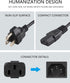 Fast Charging Cable Compatible with Bluetti EB3A, Jackery Explorer 2000, Ecoflow Delta, Portable Power Station Power Cord Universal AC Cable......