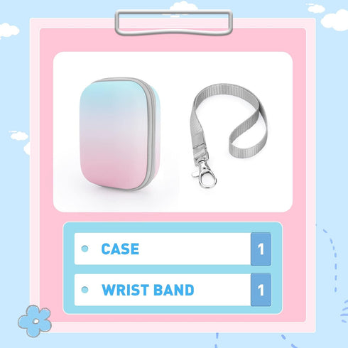 Yinke Kids Camera Case Compatible with Seckton/GKTZ/Desuccus/Rindol/Agoigo/VATENIC/LC-dolida/OZMI Travel Hard Carry Case, Fits Most Kids Camera To...