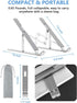 Laptop Stand, Adjustable Aluminum Foldable Portable Holder, Upgrade Whole Anti-Slip Silicone Pad, Laptop Riser for Desk Compatible with MacBook Ai...