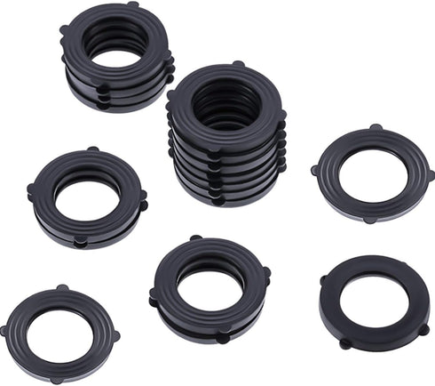 Tatuo 20 Pack Garden Hose Washers Rubber Washers Seals, Self Locking Tabs Keep Washer Firmly Set Inside Fittings for Garden Hose and Water Faucet...