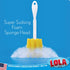 Lola Products Glass & Jar Sponge Brush, Star Shaped, Foam Material, Dishwasher Safe, Non-Scratch, Perfect for Glasses, Jars, Mugs, Bottles. 6 Pack...