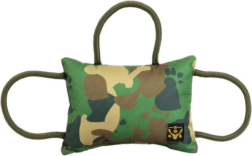 Operation Good Boy Bite Pillow Tug Toy for Dogs - Tri-Handle Design Used by Military and Sport Dog Trainers - Reinforced Polyester Cords and Thick...