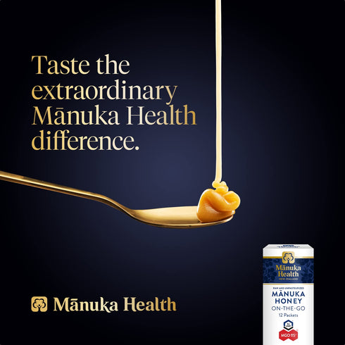 Manuka Health UMF 6+/MGO 115+ Manuka Honey On-The-Go Packets (0.176oz Packets, 12 Count), Superfood, Authentic Raw Honey from New Zealand...