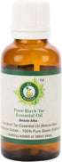 Birch Tar Essential Oil | Betula Alba | Birch Tar Oil | for Hair | Undiluted | 100% Pure Natural | Steam Distilled | Therapeutic Grade | 5ml | 0.1...