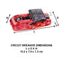 Master Lock S2390 Lockout Tagout Miniature Circuit Breaker Lockout,Red, Standard Toggles...