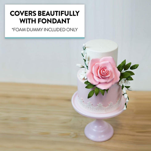 8 x 4 Inch Cake Dummy – Styrofoam Fake Cake for Decorating, Display & Practice, by Global Sugar Art...
