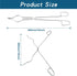 Moicstiy 16 Inch Crucible Tongs Professional Grade Stainless Steel Crucible Clamp for Laboratory, Industry...