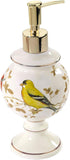 Avanti Linens - Lotion Pump/Soap Dispenser, Countertop Accessories, Nature Inspired Bathroom Decor (Gilded Birds Collection)...