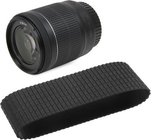 Lens Zoom Grip Rubber Ring, Lens Grip Rubber Circle Zoom Lens Ring Lens Replacement Parts Compatible with EF S 18?55mm F 3.5?5.6 is STM Lens...