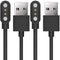 Compatible with LW77 Smartwatch Charger, Lamshaw 100cm Magnetic USB Charging Cable Replacement Charger Cable Compatible with Parsonver LW77 Smart ...