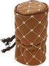 2.5-Inch Cylindrical Shape Skin Feeling Leather Fabric Gear Shift Knob Cover Automobile Shift Knob v Type Protective Sleeve (Brown)...