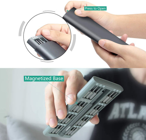 Precision Screwdriver Set 49 PCS Small Magnetic Bits Exquisite Tools Pentalobe Slotted Phillips Hex Torx Electronics Repair Kit for iPhone iPad Ta...