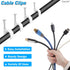 400 Pcs Cable Clips 4/6/8/10mm Nail in Cable Clips with Steel Ethernet Cable Clips Cable Wire Clips Cable Tacks Cable Nails Speaker Wire Clips Coa...