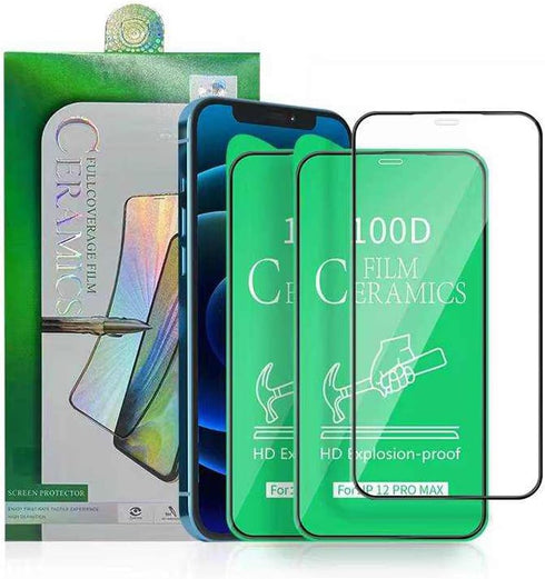 Screen Protector for iPhone (PACK OF 3), 100D Full covered, Premium 9H VIP Ceramic (11 Pro Max/Xs Max 6.5)...