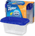 Ziploc Container, Medium Rectangle, 1.5 Cups, 4 Count (Pack of 1)...