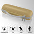 for Beats Pill Wireless Bluetooth Speaker Hard Protective Case with Shoulder Strap, Portable Travel Case Replacement (Champagne Gold Case) - co2CR...