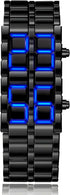 Fashion Full Metal Digital Lava Wrist Watch Men LED Display Watches Gifts for Male Boy Sport Creative Watch...