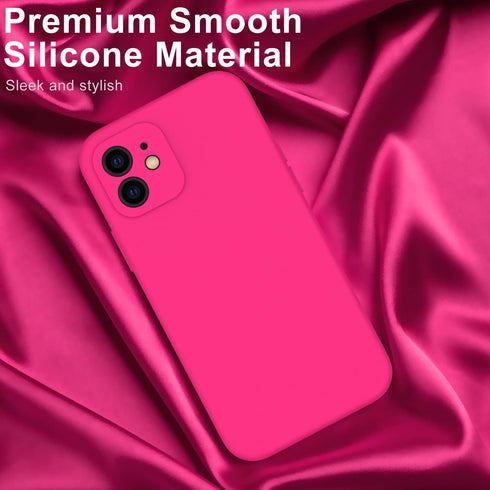 DEENAKIN Compatible with iPhone 12 Case with Screen Protector,Enhance Camera Protection,Soft Flexible Silicone Gel Rubber Bumper Cover,Slim Fit Pr...