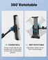 Moukey Tablet Holder for Mic Stand, Adjustable Microphone Music Stand Phone Holder Mount, Compatible with iPad, iPhone, Android, All 4.7 to 11-inc...