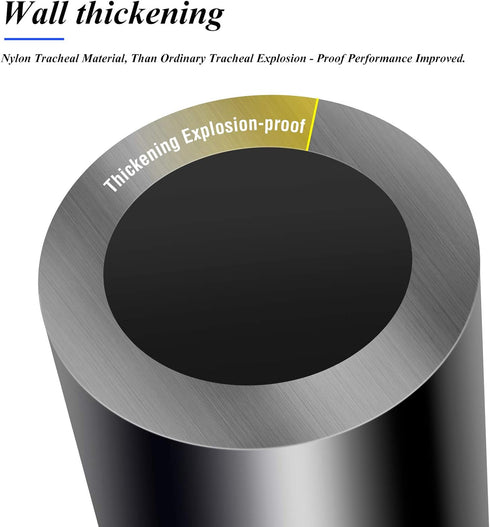 TAILONZ PNEUMATIC Black 4mm or 5/32 inch OD 2.5mm ID Polyurethane Air Hose Pipe Tube 10 Meter 32.8ft...