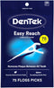 DenTek, Complete Clean Floss Picks 75 Floss Picks Pack of 3, 225 Count...