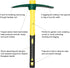 Forged Adze Pick, Weeding Mattock Hoe, Pick Axe 15-Inch, One Piece Intact Drop Forged, Plastic Coated Fiberglass Handle, 1.4LB...