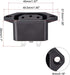 uxcell C13 Panel Mount Plug Adapter 250V AC 10A 3 Pins IEC Inlet Module Plug Power Connector Socket Straight Pack of 2...