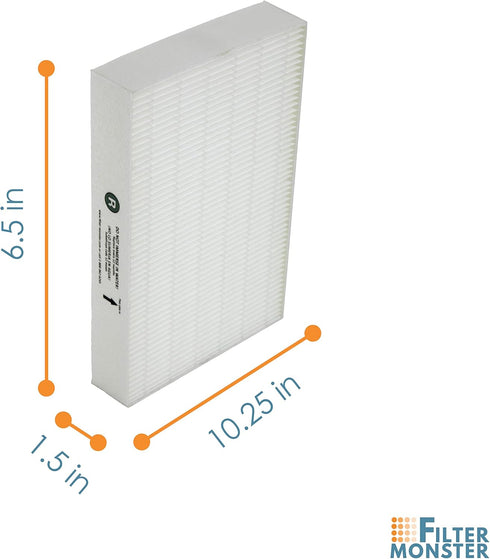 True HEPA Replacement Filter Compatible with Honeywell HEPA R Filter (HRF-R2) for HPA090, HPA100, HPA200, HPA250 and HPA300 Series Air Purifiers (...