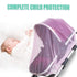 Durable Baby Stroller Mosquito Net (2 Pack) - Universal Elastic Edge Mesh Cover for Bassinets, Cradles, Playards, Car Seats & Mini Cribs | Breatha...