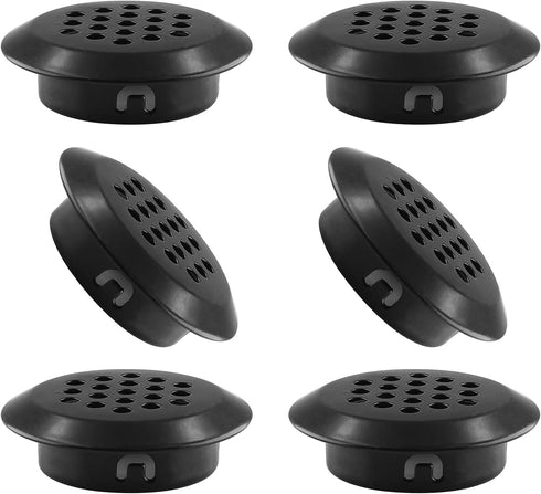 20Pcs Air Vents, 1.14" (29mm) Circular Soffit Vent, Stainless Steel Round Mesh Hole Louver Vent for Kitchen, Bathroom, Cabinet, Wardrobe and Shoe ...