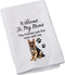 German Shepherd Lovers New Home Gift Welcome to My Home Kitchen Towel German Shepherd Owner Gift (German Shepherd-W)...