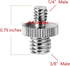 Standard 1/4"-20 Male to 3/8"-16 Male Threaded Camera Screw Adapter Tripod Screw Converter, 1/4 to 3/8 (5 Pack)...