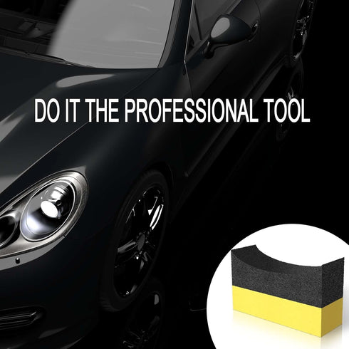 Tire Shine Applicator Pads, Tire Dressing Applicator Sponges, Durable Foam Tire Contour Wheel Shine Cleaning, Reusable Tire Sponges Applicator Pad...