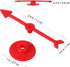 Gadpiparty 25 Pack Red Arrow Game Plastic Suction Cup Spinners Spinners for Games Board Game Spinners Arrow Toys for Kids Arrow for Party Activiti...