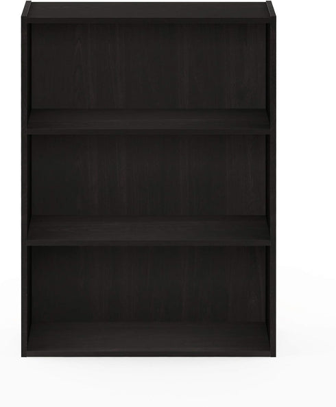 Furinno Pasir 3-Tier Open Shelf Bookcase, Espresso...