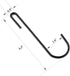 12-Pack 4.2 Inches Black Antistatic coating Steel S hook Cookware Universal Pot Rack Hooks Sturdy Hanging Hooks - Multiple uses for Kitchenware, P...