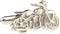 Motorcycle Street Bike Cruiser Pair Cufflinks in a Presentation Gift Box & Polishing Cloth...