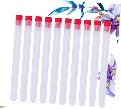 10 Pcs Organizer Craft Storage Containers Storage Container for Small Parts Clear Jar Sewing Tube Bottles for Beads Torage Desktop...