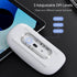 Uiosmuph G11 Wireless Mouse, USB C Rechargeable Computer Mouse, Slim Silent Mice 2.4GHz Optical with USB Nano Receiver and Type C Receiver for Lap...