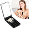 Travel Makeup Brush Set With LED Light Mirror, Travel Makeup Brush Set, Makeup Brush Set with LED Mirror Case Portable Travel Size, Travel Makeup ...