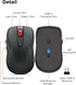 Lenovo USB-C Rechargeable Silent Mouse (WL500) - Silent Buttons, USB-C Rechargeable, Ambidextrous Grip, Adjustable DPI - Plug-and-Play 2.4G Receiv...