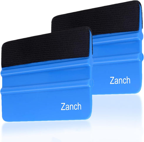 Zanch 2pcs Vinyl Wrap Tools, 4-Inch Mini Squeegee for Vinyl, Versatile for Craft Sign Making, DIY Projects, and Window Tint —Blue...
