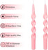Pink Candlesticks Spiral Taper Candle - Set of 2 Unscented Twisted Candle Wax 10 Inch Long Candle Sticks Unscented Tapered Candles for Home Decora...