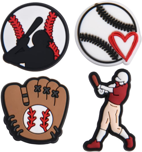 Lot of 30,50,100 pcs Random Sports Ball Shoe Charms Kids Boys Girls Shoe Decoration for Party Gifts...