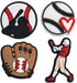 Lot of 30,50,100 pcs Random Sports Ball Shoe Charms Kids Boys Girls Shoe Decoration for Party Gifts...